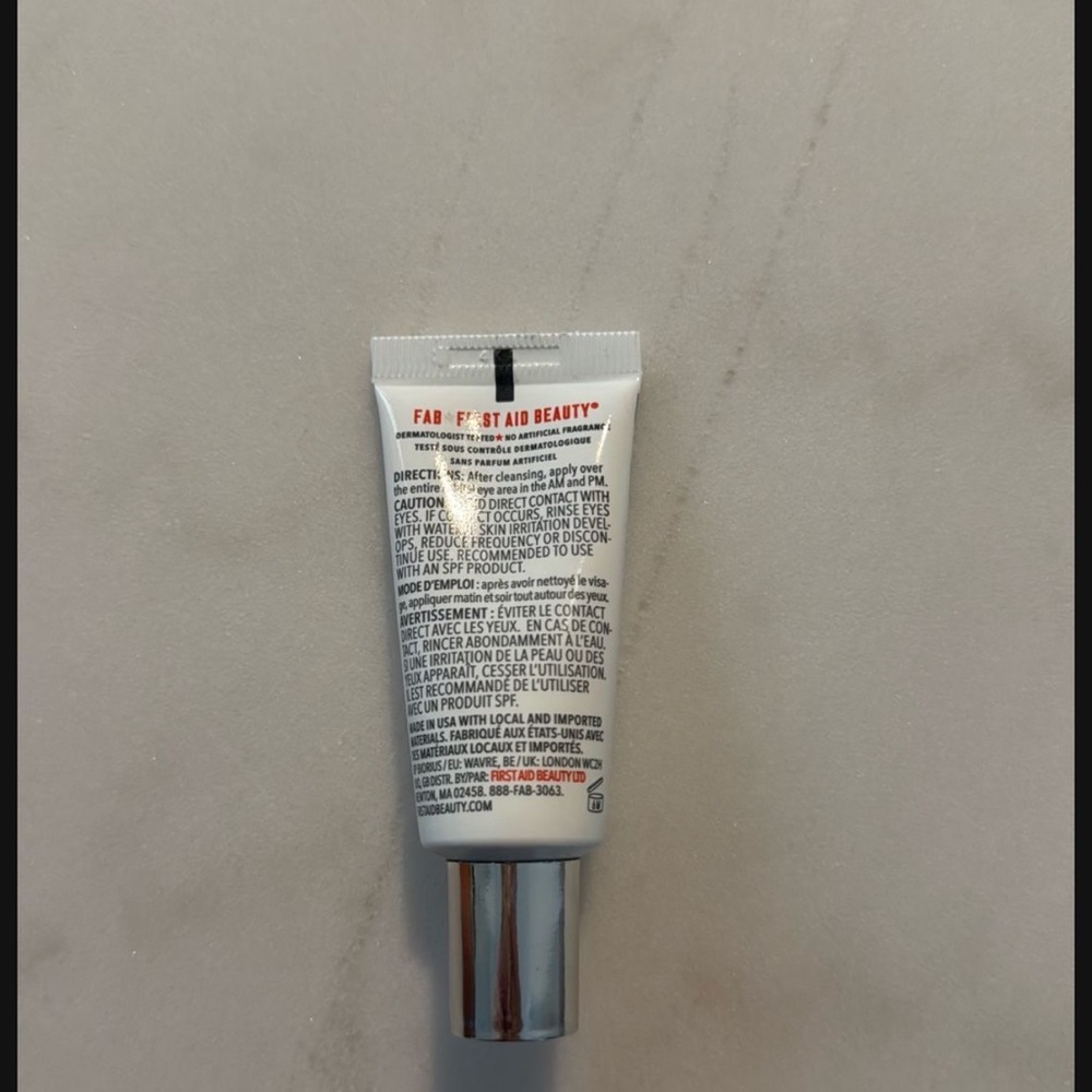 First Aid Beauty Retinol Eye Cream - White and Gray - Picture 2 of 3